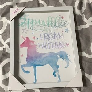 12x15 unicorn glass poster